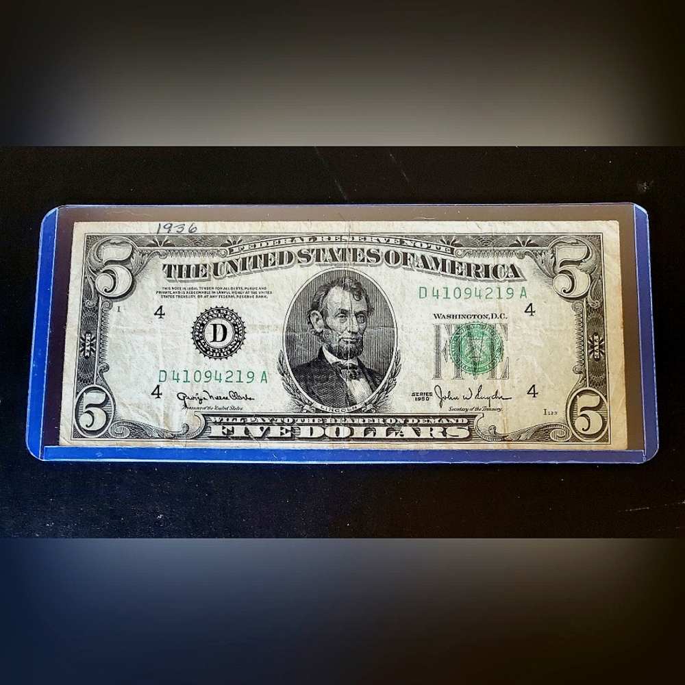 1950 Cleveland $5 Federal Reserve Note